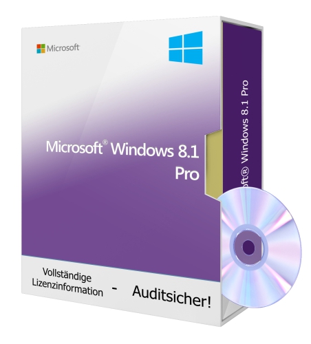 Microsoft Windows 8.1 PROFESSIONNEL 1PC incl. DVD